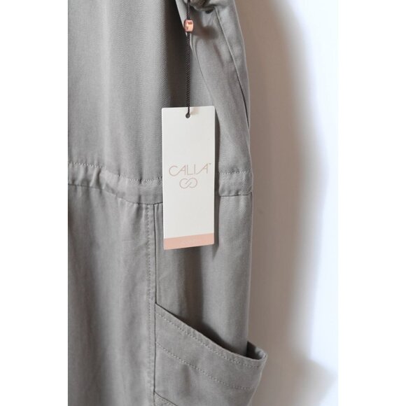 Women's Taupe Jumpsuit - Picture 5 of 12